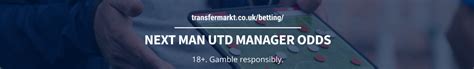 next man utd manager odds|Next Permanent Manchester Utd Manager Betting & Odds .